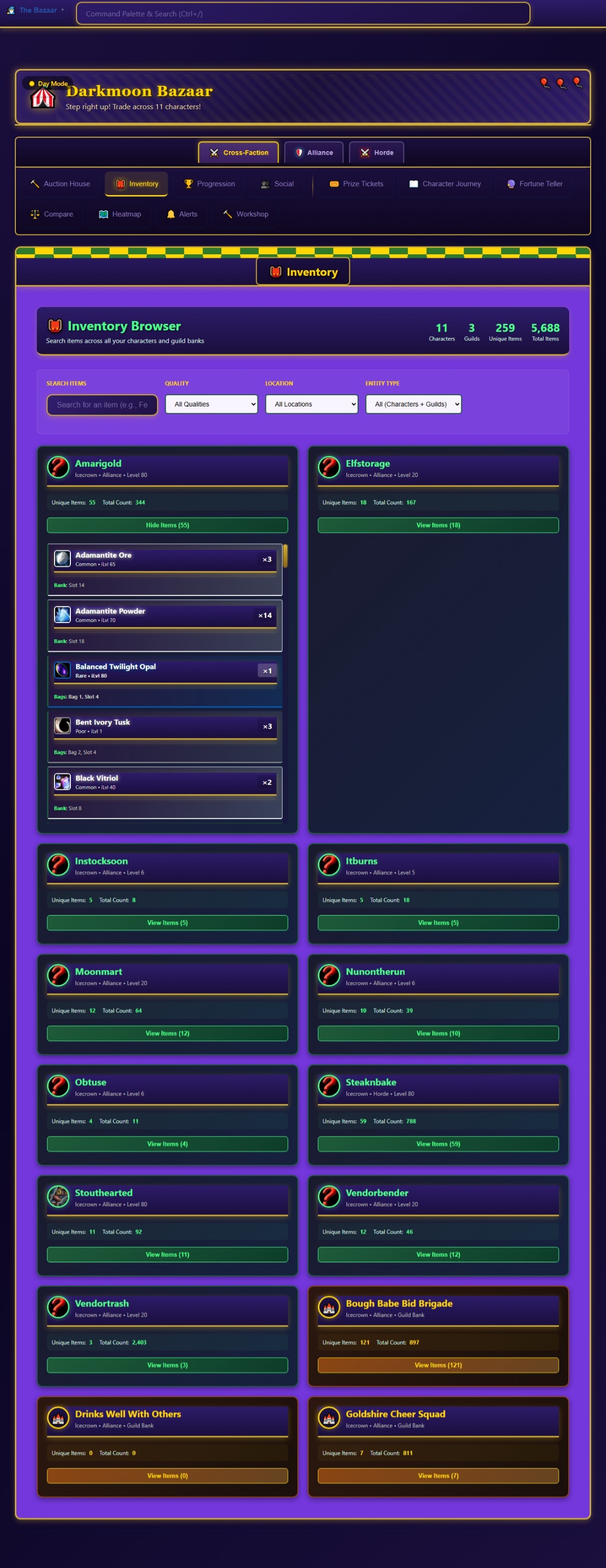 18.2.0   Darkmoon Bazaar   Inventory